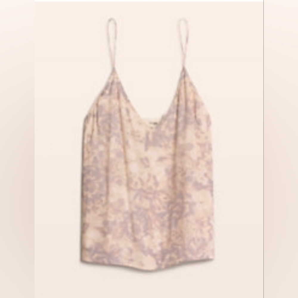 Aritzia Wilfred Free Boscono Floral Cream and Purple Camisole In Size xs